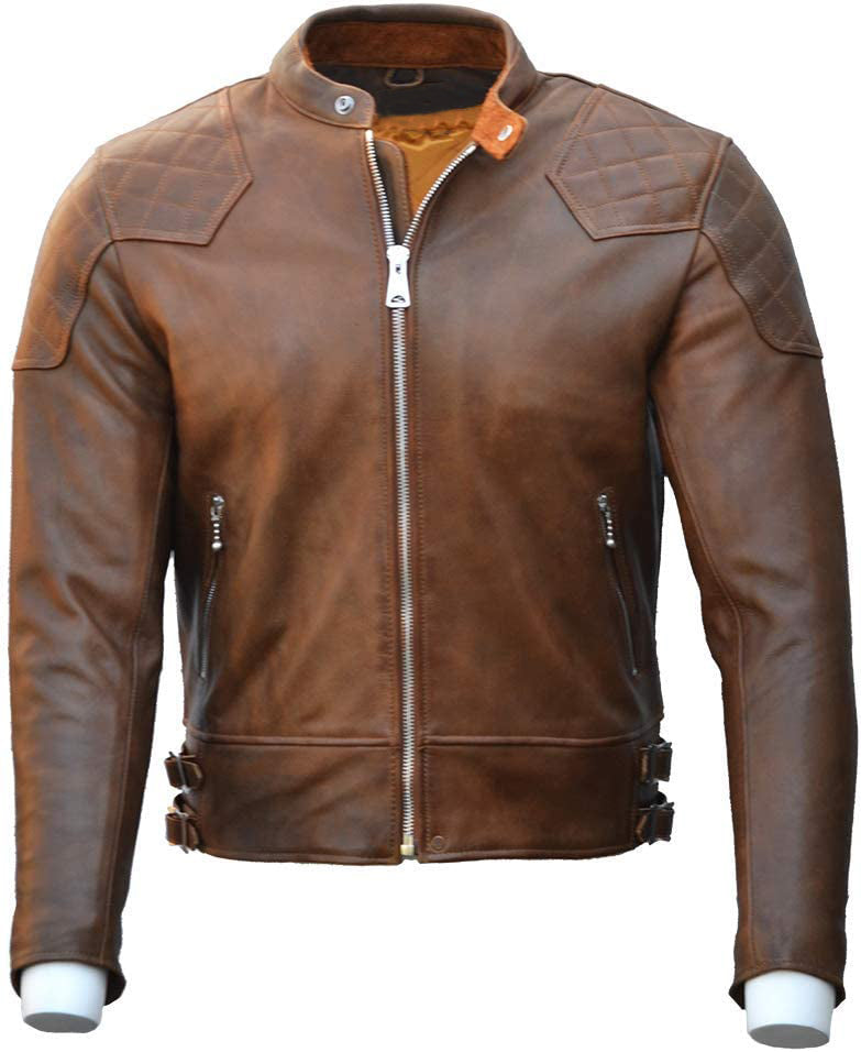 Brown Fashion Leather Jacket for Men