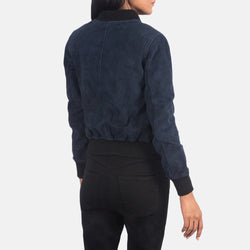 Navy Bomber Jacket for Women