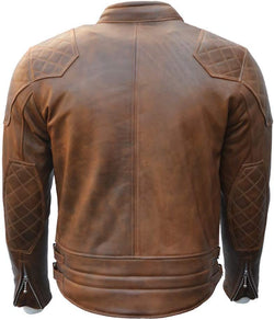 Brown Fashion Leather Jacket for Men