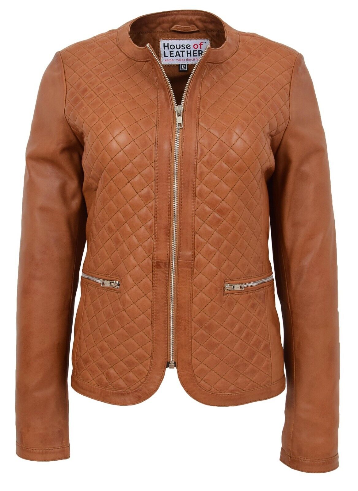 Brown Leather Jacket for Women