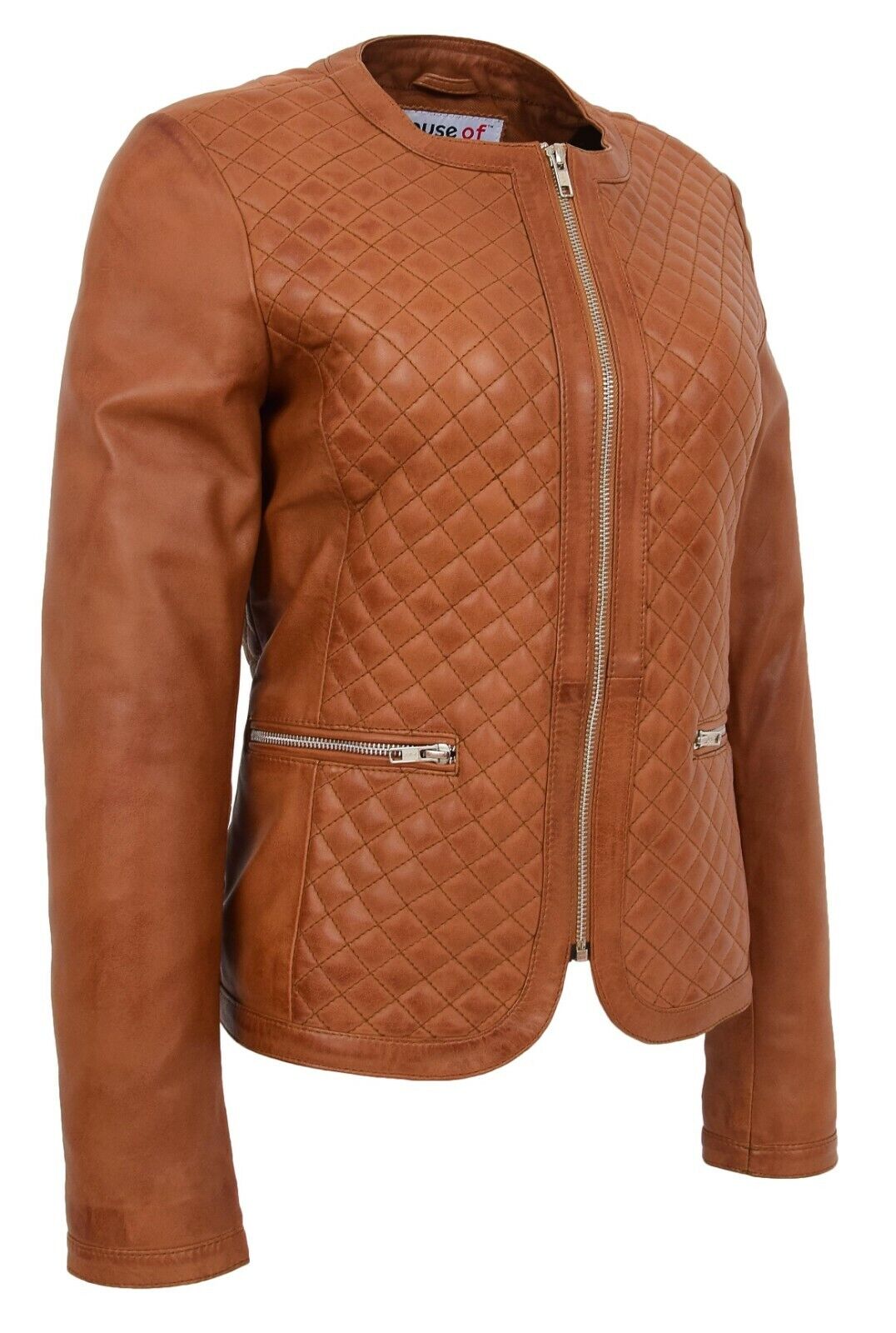 Brown Leather Jacket for Women