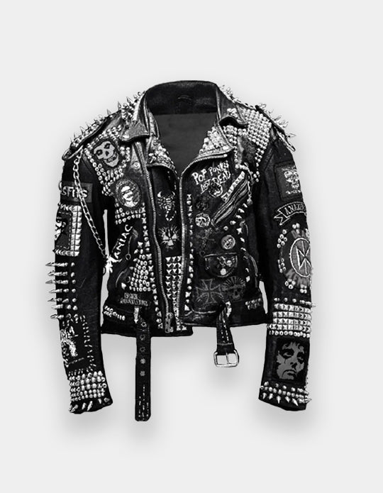 Pop Punk's Not Dead front design with assorted badges for a fashionably rich aesthetic.