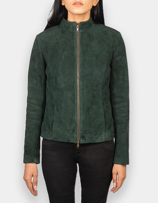 Suede Leather Jacket Handmade Women Suede Jacket Genuine Leather Jacket Biker Jacket Motorcycle Jacket For Women