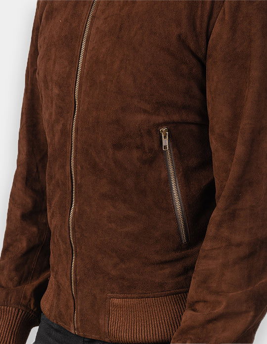 Biker Style Suede Jacket for Men