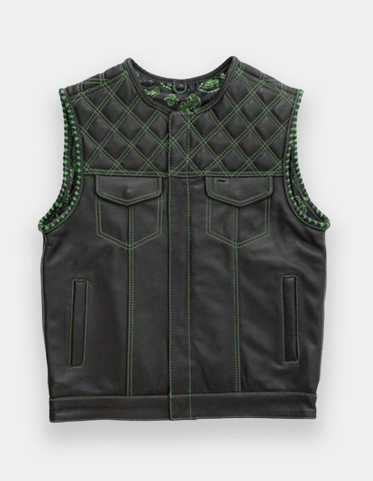 Men's Club Motorbike Leather Vest