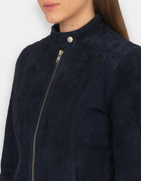 Suede Leather Jacket Handmade Women Suede Jacket Genuine Leather Jacket Biker Jacket Motorcycle Jacket For Women