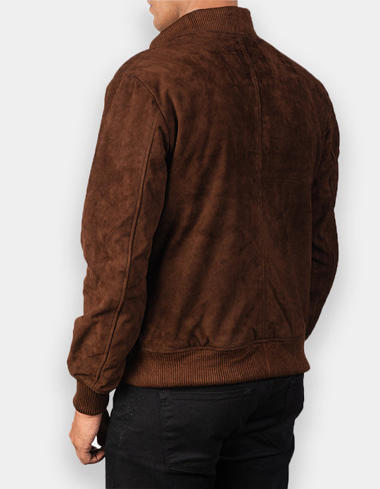 Biker Style Suede Jacket for Men