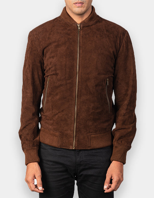Biker Style Suede Jacket for Men