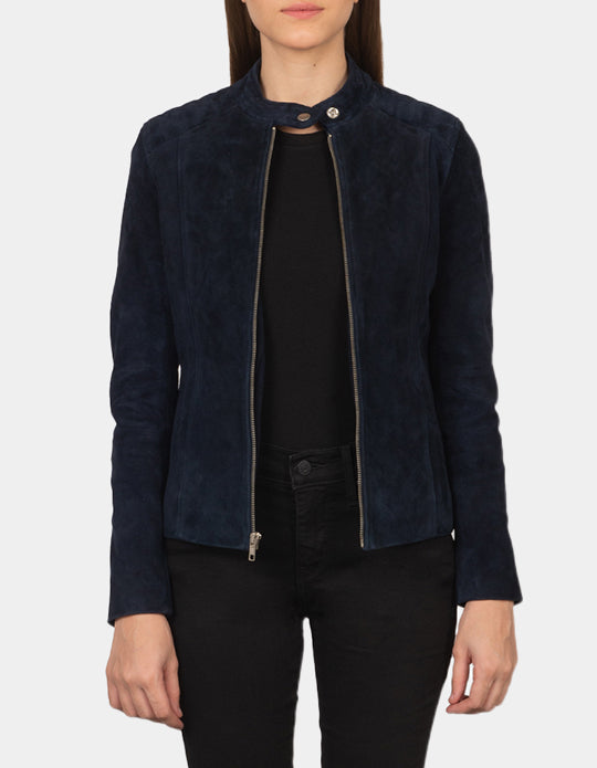 Suede Leather Jacket Handmade Women Suede Jacket Genuine Leather Jacket Biker Jacket Motorcycle Jacket For Women