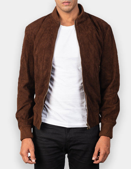 Biker Style Suede Jacket for Men