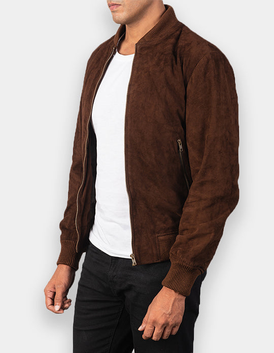 Biker Style Suede Jacket for Men