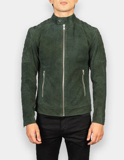 Biker Style Suede Jacket for Men