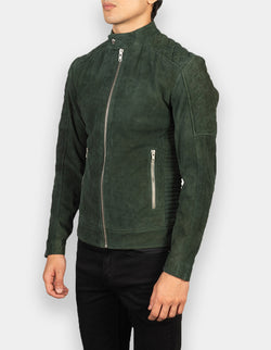 Biker Style Suede Jacket for Men