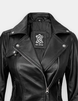 Women's Leather Jacket, New women's Black leather jacket made of 100% Original lambskin leather