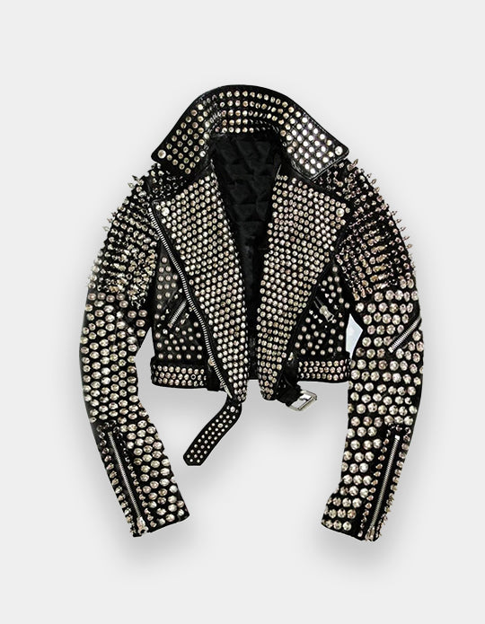 women studded leather jacket, women punk jacket, leather jacket women, leather jacket women, women studded jacket, studded jacket, leather jacket women