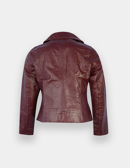 Women's Leather Jacket, New women's Green leather jacket made of 100% Original lambskin leather