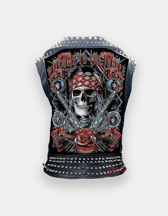 Spiked Steampunk Leather Vest custom made for you.