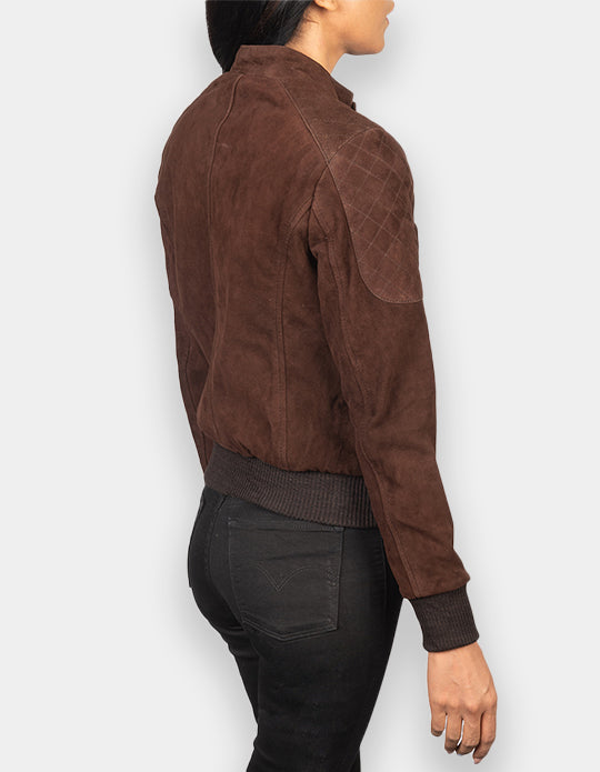 Suede Leather Jacket Handmade Women Suede Jacket Genuine Leather Jacket Biker Jacket Motorcycle Jacket For Women