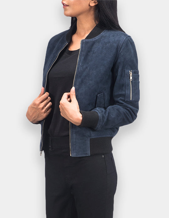 Suede Leather Jacket Handmade Women Suede Jacket Genuine Leather Jacket Biker Jacket Motorcycle Jacket For Women