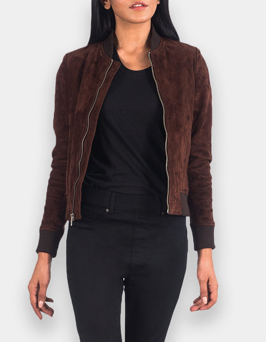 Women's Biker Brown Suede Classic Fashion Casual Jacket
Item specifics