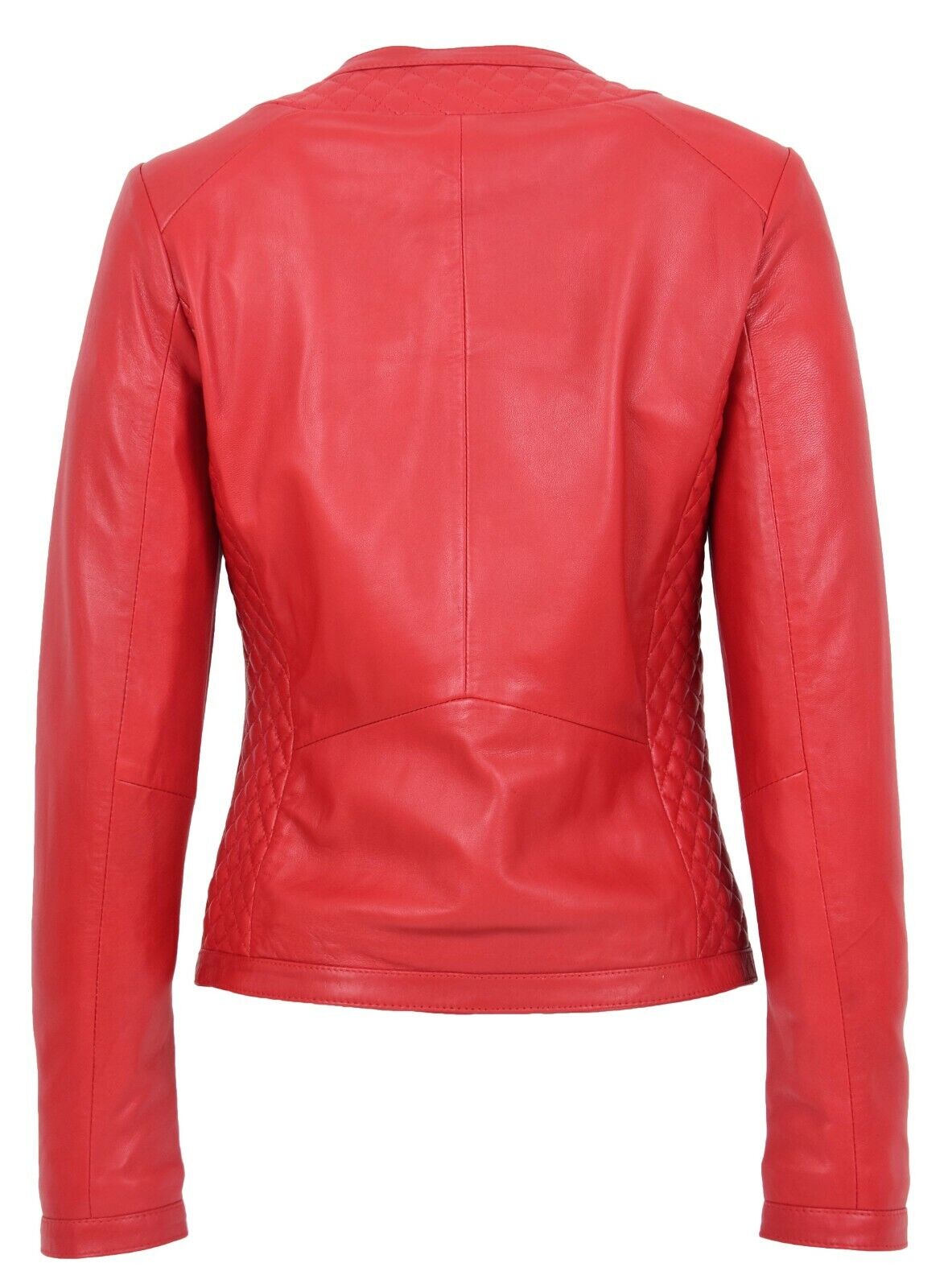 Red Leather Jacket for Women